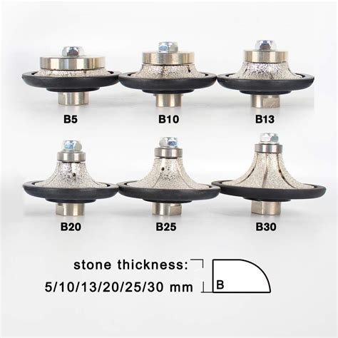 DAMO Router Bit DAMO 3/8" Demi-Bullnose/Roundover Coarse Diamond Hand ...