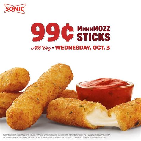Sonic Mozzarella Sticks