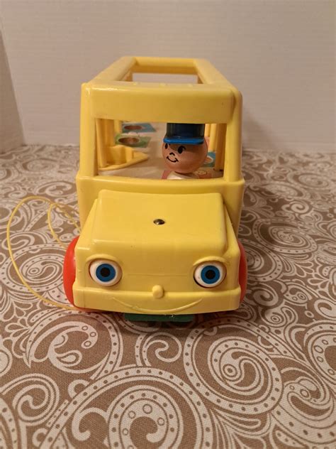 1965 Fisher Price Little People School Bus | Vintage School Bus-No ...