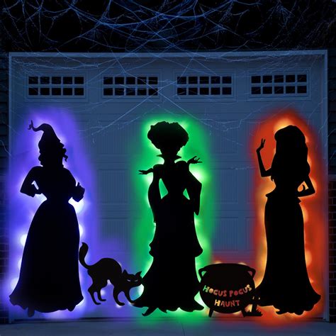 VABAMNA Hocus Pocus Halloween Decorations Outdoor, 5Pcs Halloween Large ...