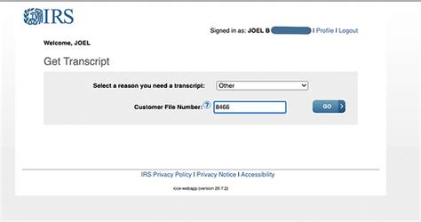 Check Transcript IRS 的图像结果