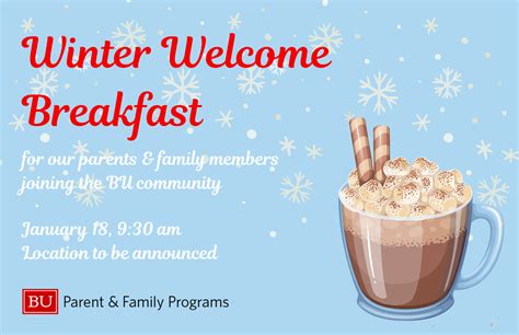 Winter Welcome Event | Parents Program