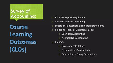 Survey of Accounting Course Learning Outcomes | PPT