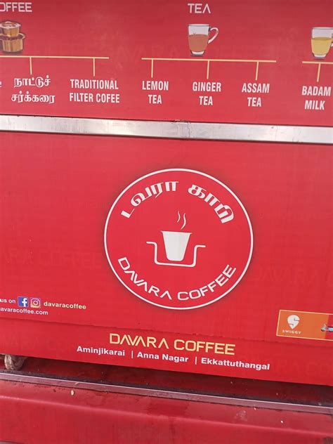 Menu at DAVARA COFFEE, Chennai, 21