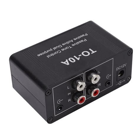 NEE Mini Stereo Preamplifier, Small Headphone Amplifier Treble Bass ...