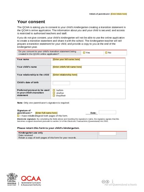 Transition statement consent 1 - KAL Child Care ManagementRequesting ...