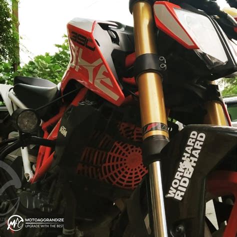 KTM Duke | RC 125/ 200/ 250/ 390 MOTOAGGRANDIZE Radiator Guard | Cover ...
