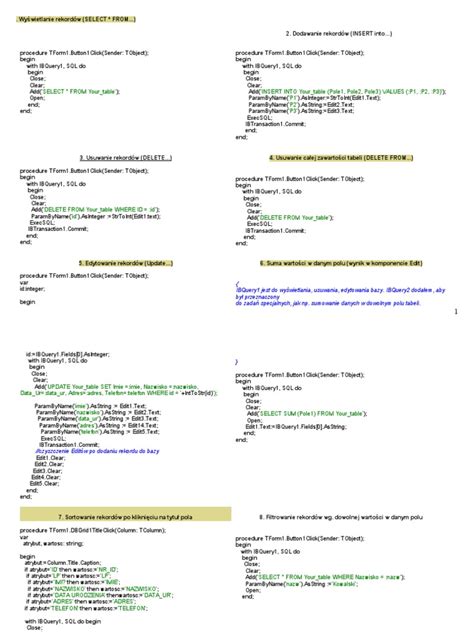 Delphi SQLite Server 的图像结果
