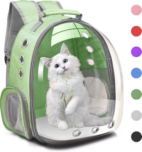 Amazon.com : PROKEI Cat Backpack Carrier,Expandable Pet Bubble Backpack ...