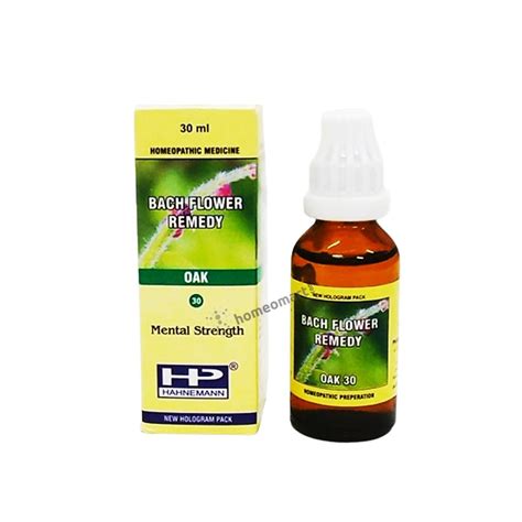 Bach Flower Remedy Oak - Natural Solution for Despondency and Emotional ...