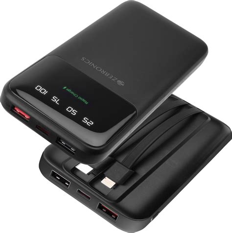 ZEBRONICS MW60 Power Bank, 10000 mAh, Rapid Charge, 20W Output, Outputs ...