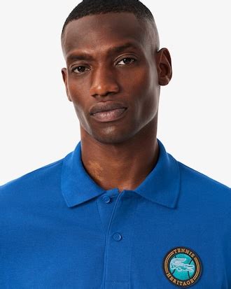 Men's Classic Fit Petit Piqué Badge Polo - Polo Shirts - New In 2026 ...