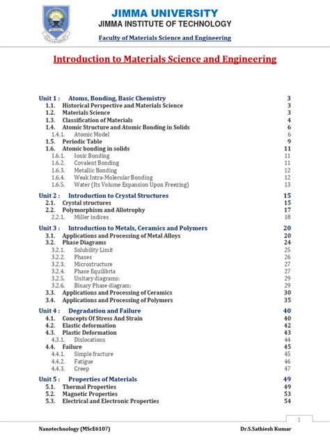 Image result for Materials Science and Engineering Lecture Notes