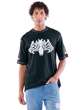 Buy Bewakoof Official Marvel Merchandise Venom Men's Graphic Print ...