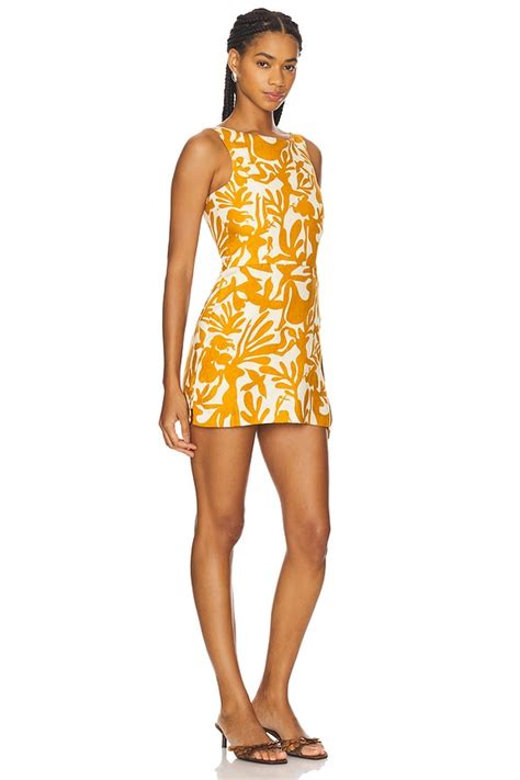 Amanda Uprichard Avellina Skort Romper in Botticelli Print | REVOLVE