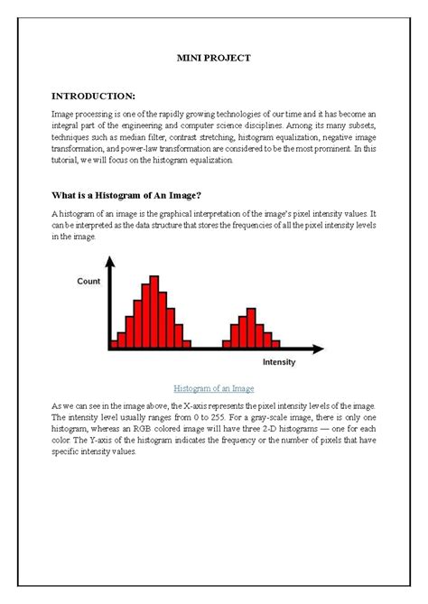 IP MINI Project - Histogram Equalization Techniques in Image Processing ...