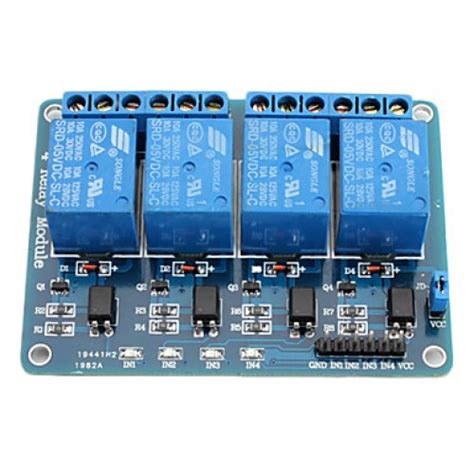 Relay Module With Optoisolator - 4 Channel at MG Super Labs India