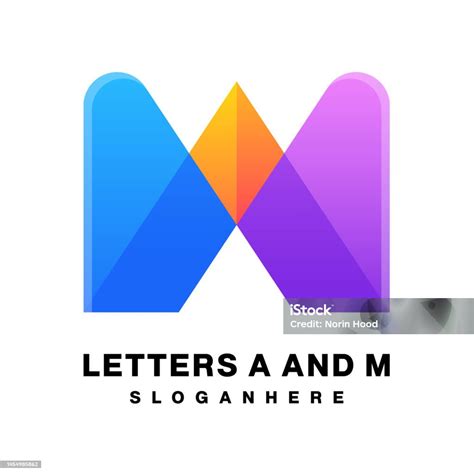 Letter A And M Template Design Vector Stock Illustration - Download ...
