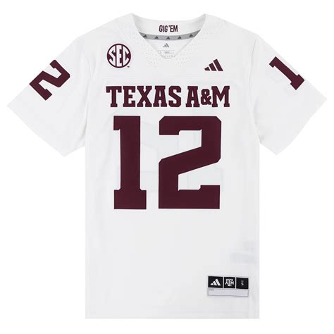 Texas A&M Adidas Premier Away Jersey