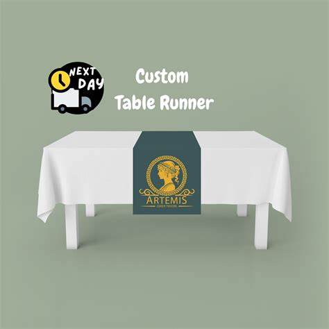 Custom Logo Table Runner, Table Runner, Table Runner for Your Events ...