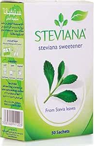 Steviana Zero-Calorie Stevia Sweetener, 50 Sachets Box ( 50 X 2.5g ...