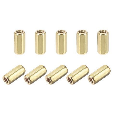uxcell M2x8mm Female-Female Hex Brass PCB Motherboard Spacer Standoff ...