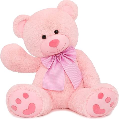 MorisMos 4ft Pink Giant Teddy Bear Plush Big Bear Stuffed Animal ...