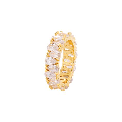 Textured Surface Brass Ring – VOYLLA
