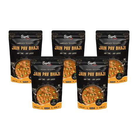 Jain Pav Bhaji - Ready to Eat