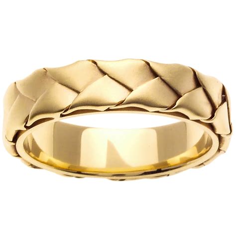 18K Gold Basket Braid Handmade Comfort Fit Mens India | Ubuy