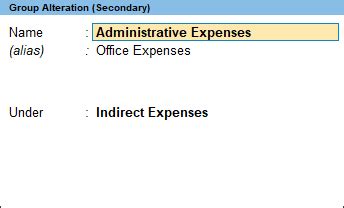Charts of Accounts in TallyPrime