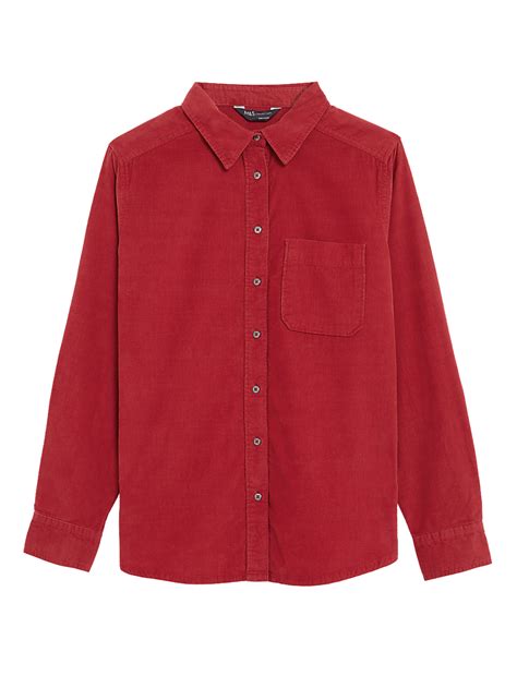 Buy Pure Cotton Corduroy Collared Shirt at Marks & Spencer