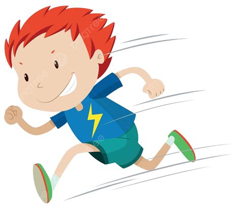 Boy Running Very Fast Speed Drawing Strong Vector, Speed, Drawing ...