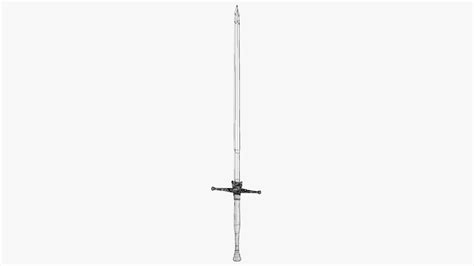 3D Fantasy Sword RPG Spanish Montante Mandoble Espadon Bastard Sword ...