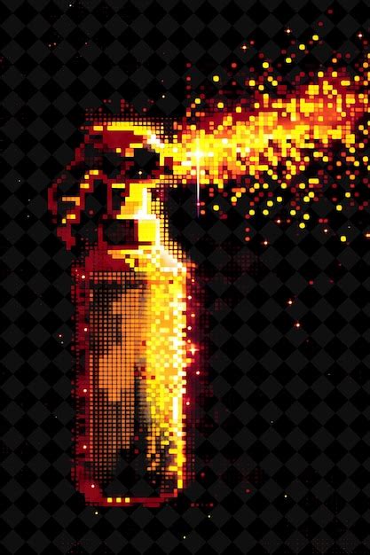 Premium PSD | Pepper spray pixel item with self defense design and ...