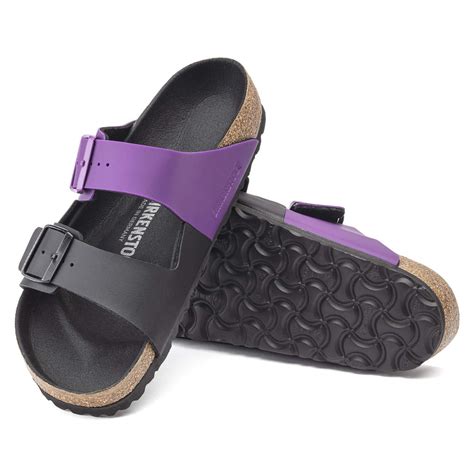 BIRKENSTOCK Arizona Split Birko-Flor Sandal - Purple/Black