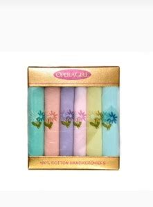 OPERA HANKY OPERAGIRL ["GREEN,BABY PINK,PURPLE,PINK.YELLOW,BLUE ...