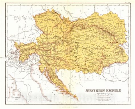 Map Of Austria In 1848