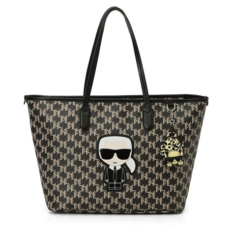Women's Black K/ikonik 2.0 Monogram Tote Bag One Size – Confidential ...