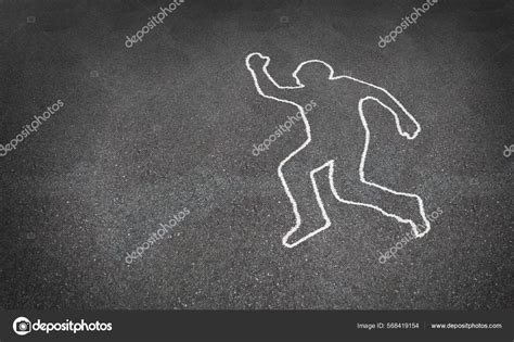 Chalk Body Outline Drawing