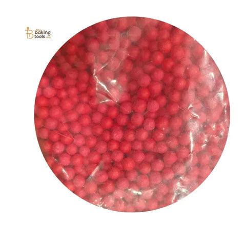 Red Ball Shape Confetti Cake Decoration for Baking