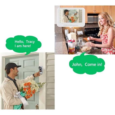 Aoibox 7 Inch Wired Video Intercom System with Outdoor IR Camera Two ...