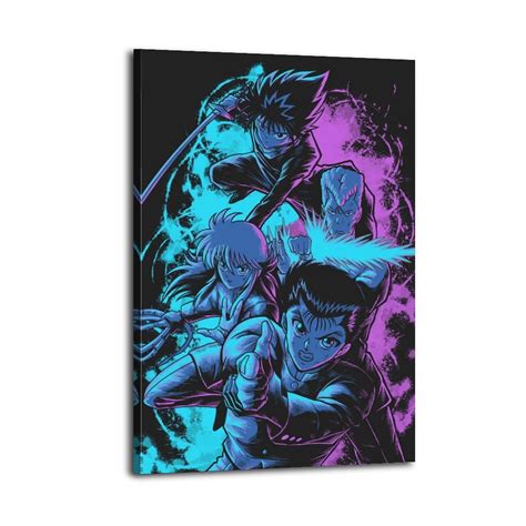 Yu Yu Hakusho Canvas Wall Art Posters for Bedroom Living Room Bathroom ...