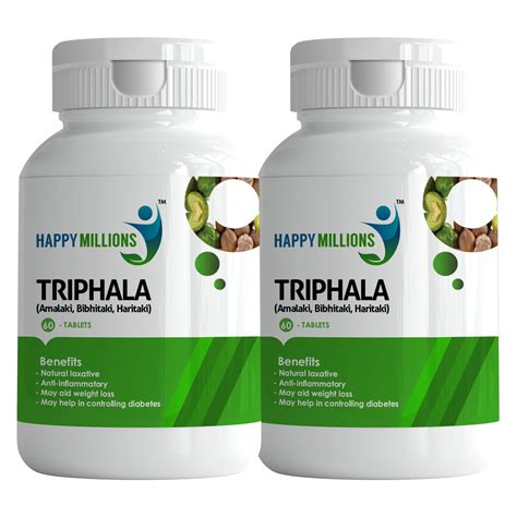 HappyMillions Triphala 60 Tablet Pack of 2 – Happy Millions