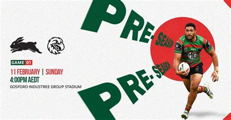Pre-Season 1 - Rabbitohs vs Sea Eagles, Industree Group Stadium ...