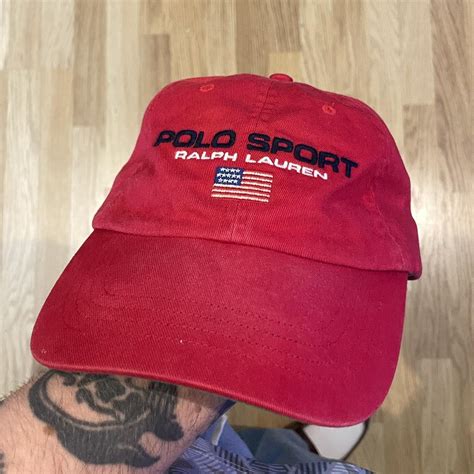 RALPH LAUREN POLO SPORT CAP RED GREEN KURUPT FM... - Depop