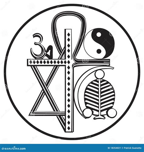 Universal religions symbol stock vector. Illustration of ankh - 18354021