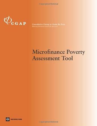 Buy Microfinance Poverty Assessment Tool (Technical Tool Series, No. 5 ...
