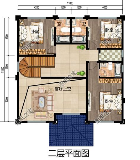 三层新农村140平方米房屋设计图纸，全套施工图及效果图_三层别墅设计图_图纸之家