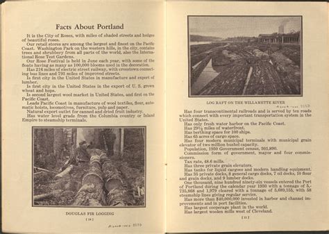 Tourist pamphlet, 1936 | Vintage Portland